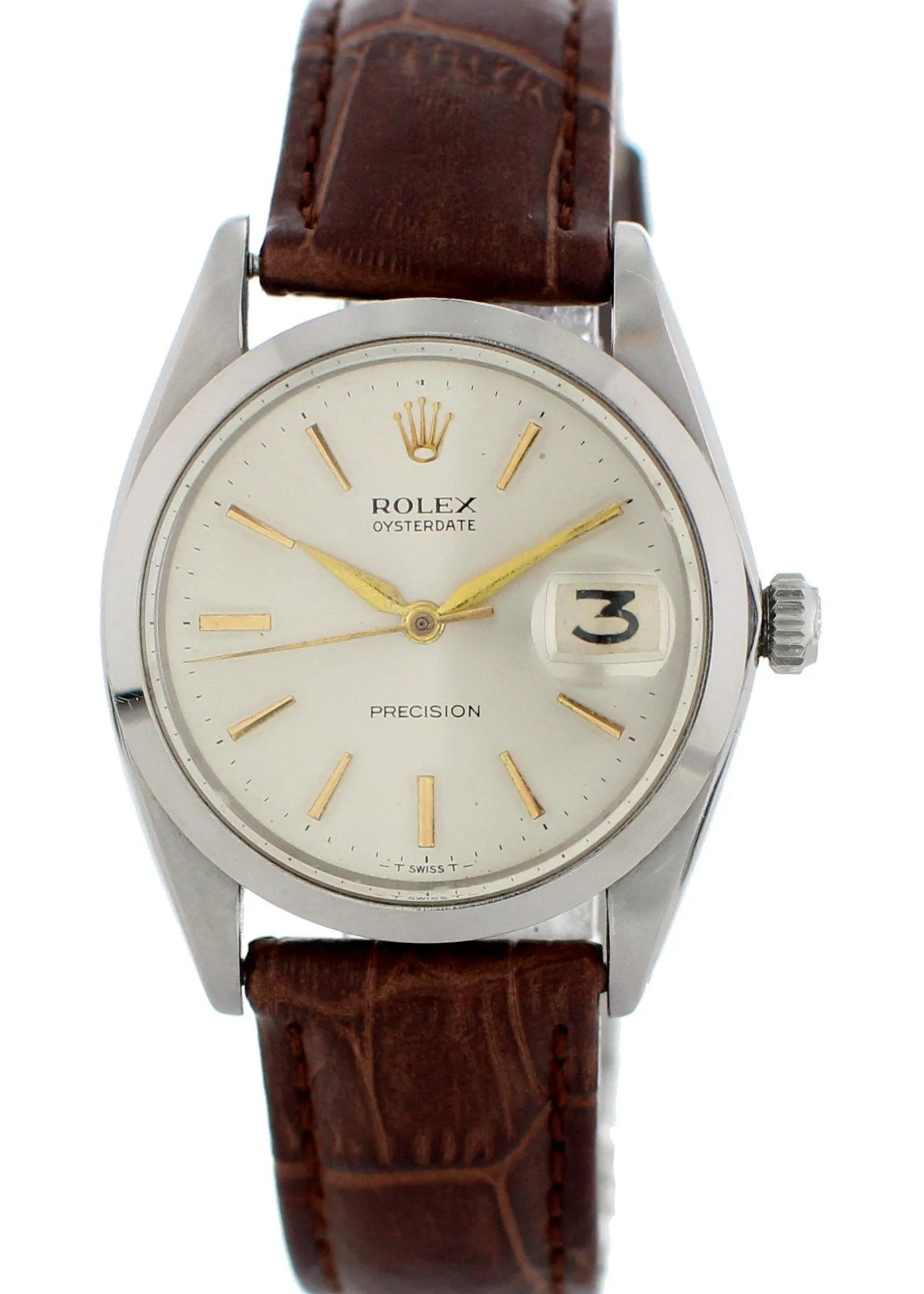 Rolex Oysterdate Precision 6694 Vintage Mens Watch