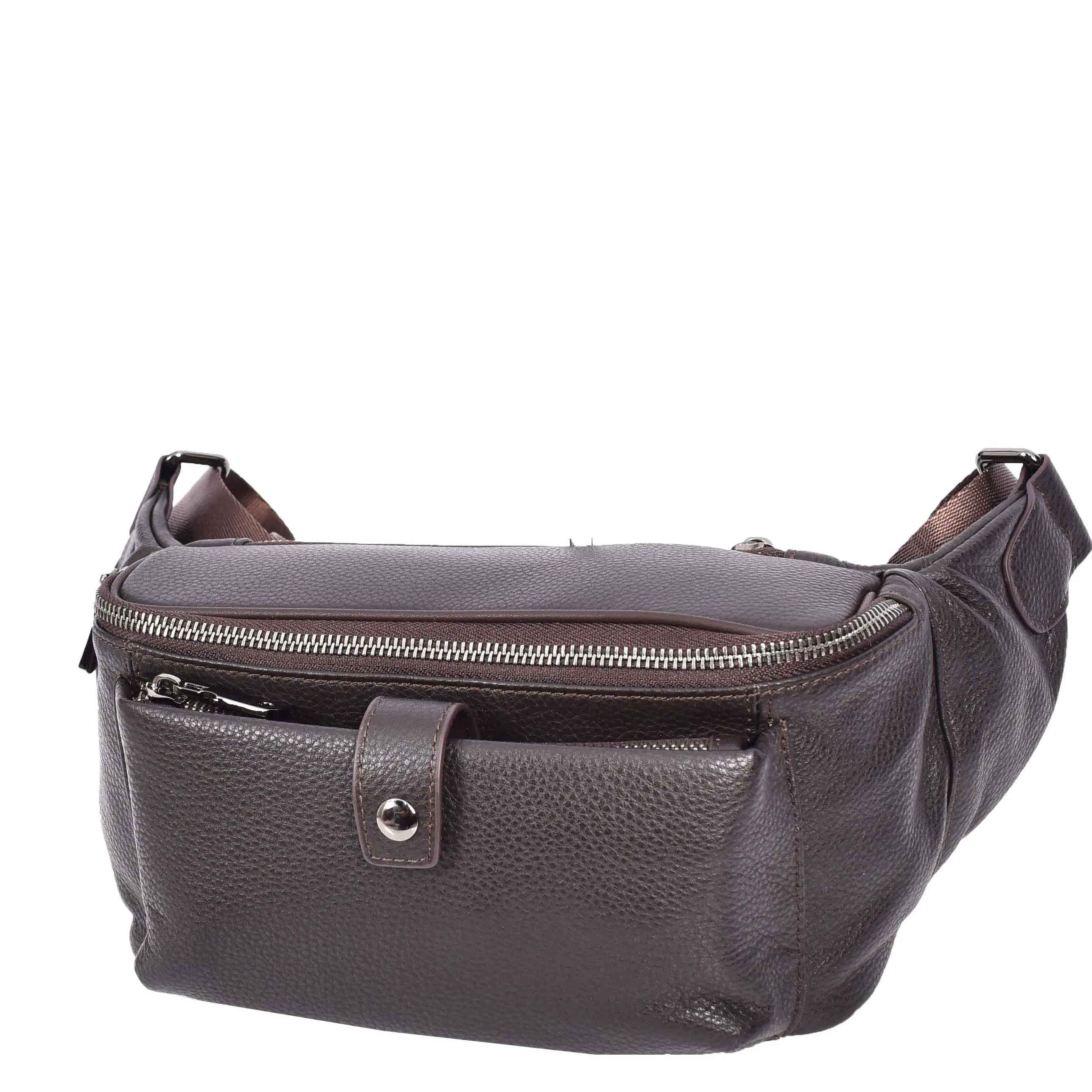 Runsack Real Leather Travel Waist Pack Bum Bag Brown