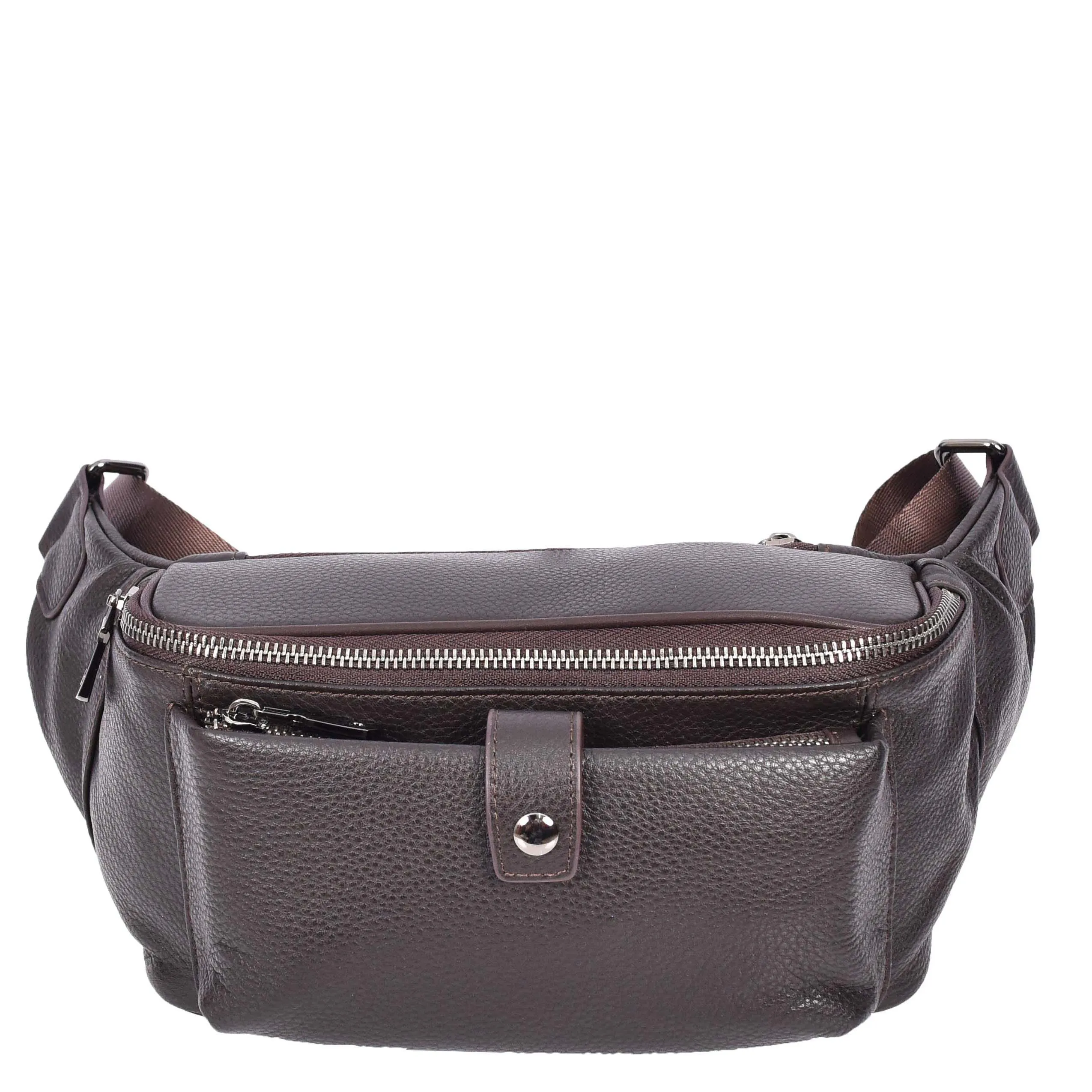 Runsack Real Leather Travel Waist Pack Bum Bag Brown