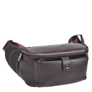 Runsack Real Leather Travel Waist Pack Bum Bag Brown