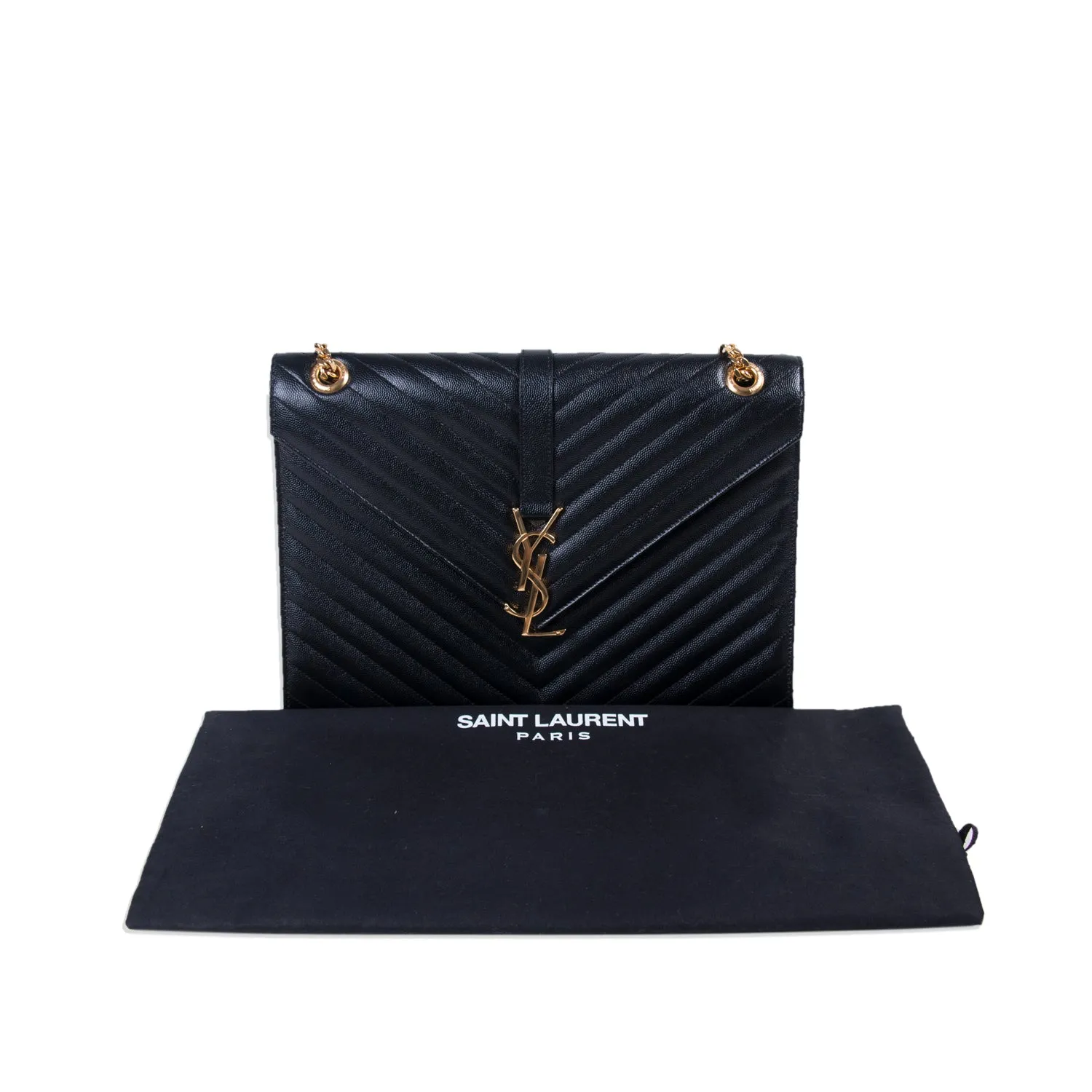 Saint Laurent Monogram Envelope Large Bag
