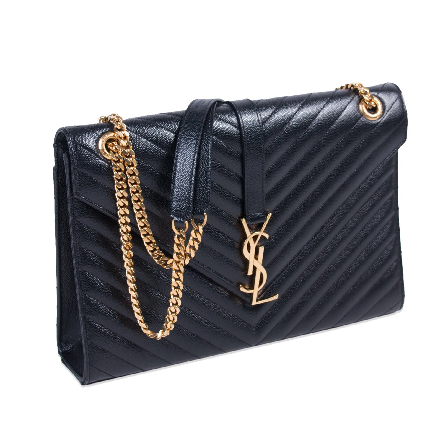 Saint Laurent Monogram Envelope Large Bag