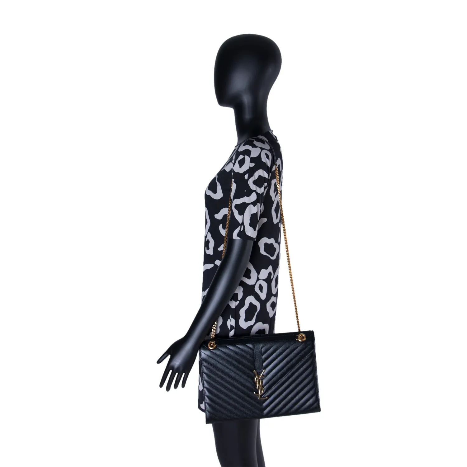 Saint Laurent Monogram Envelope Large Bag
