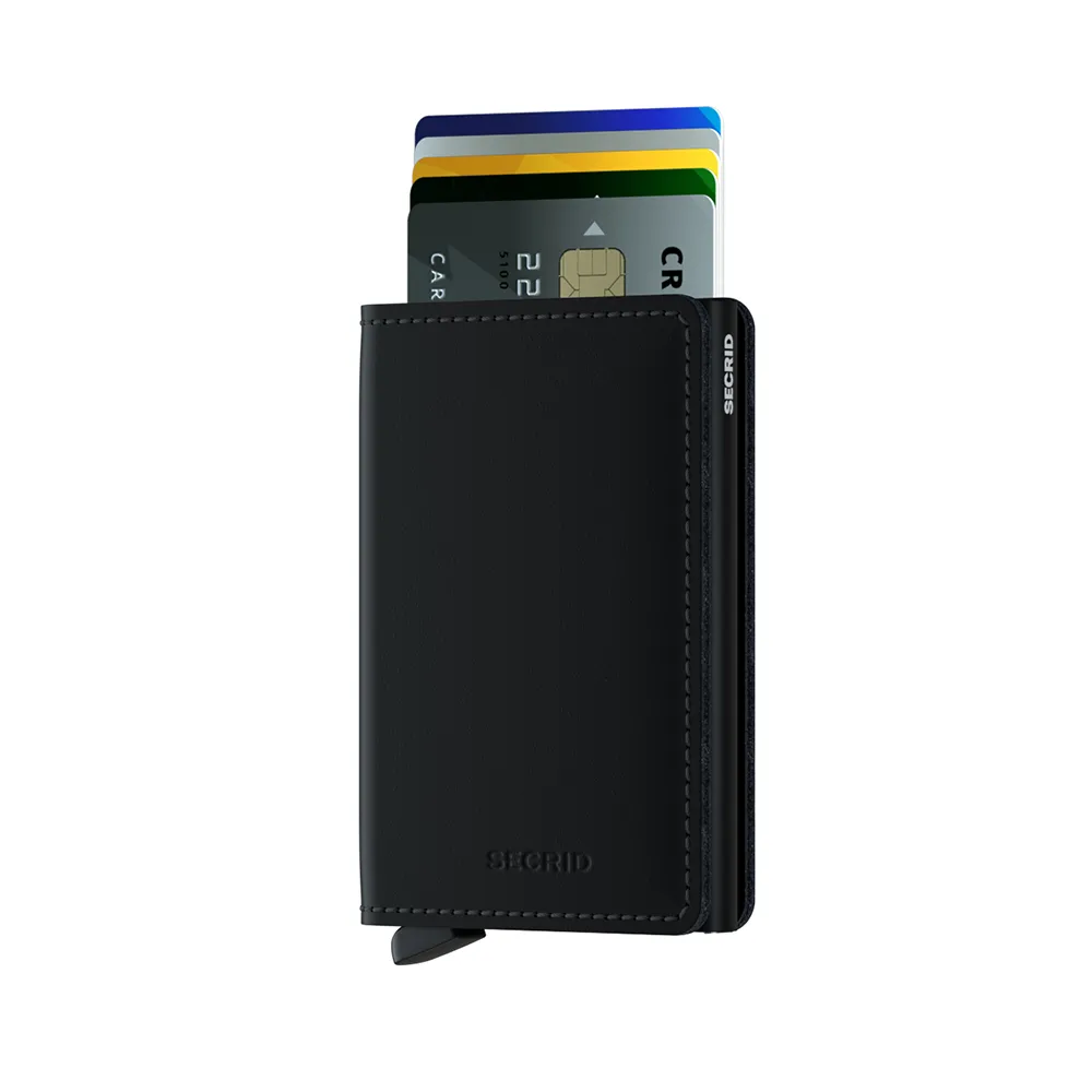 SECRID Slimwallet Leather - Matte Black