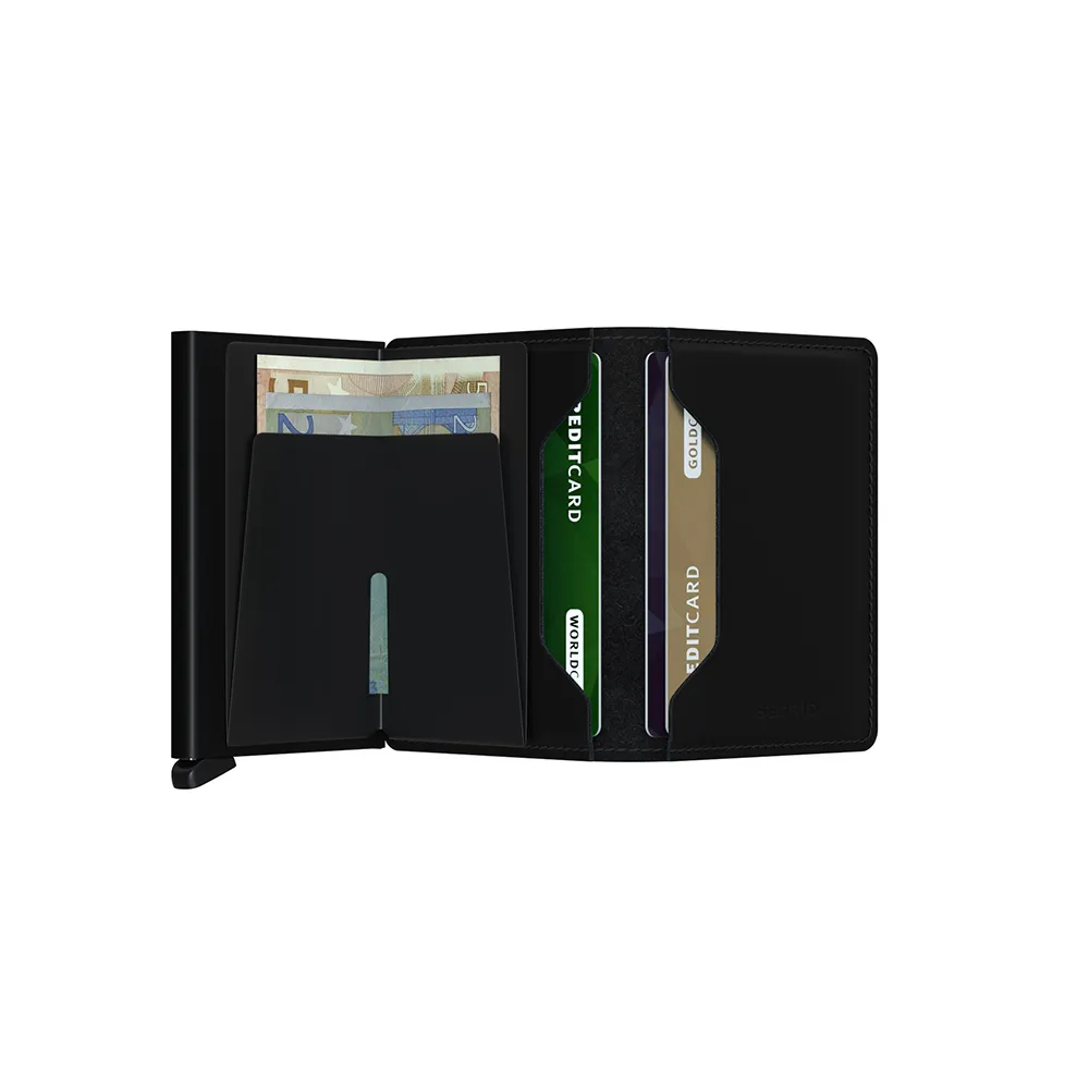 SECRID Slimwallet Leather - Matte Black