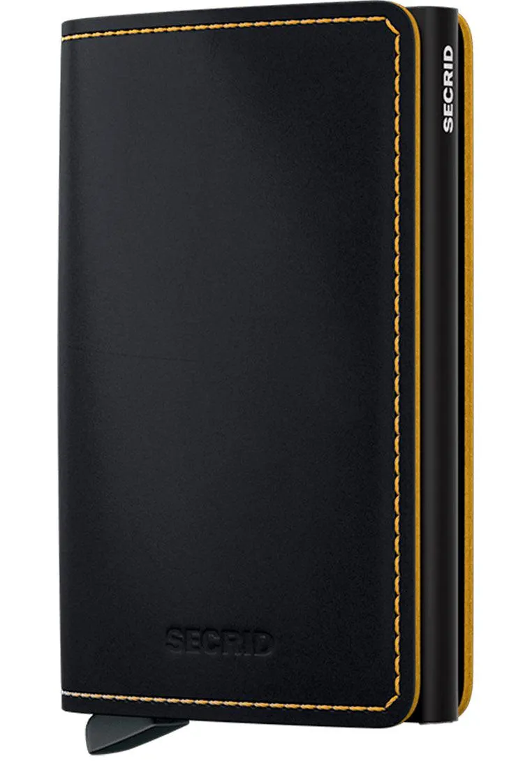 Secrid Slimwallet Matte Black Ochre