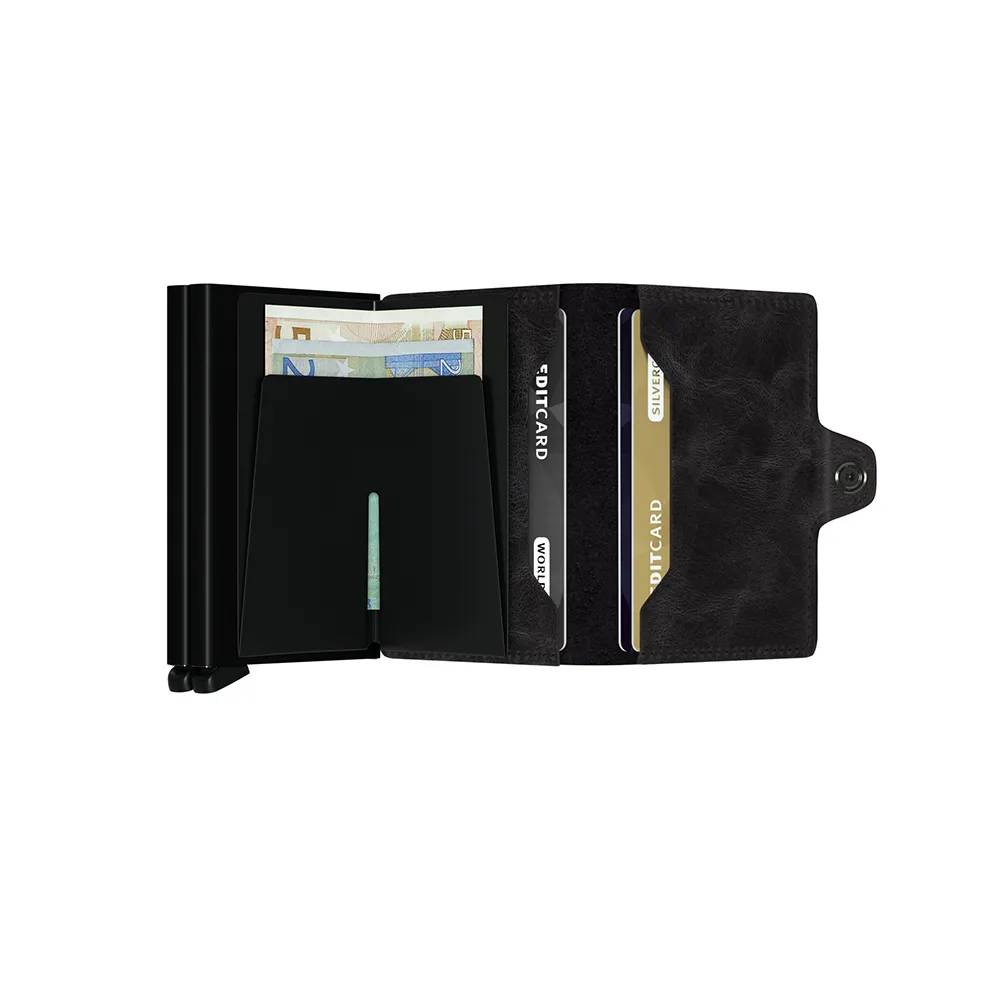 SECRID Twinwallet Leather - Vintage Black