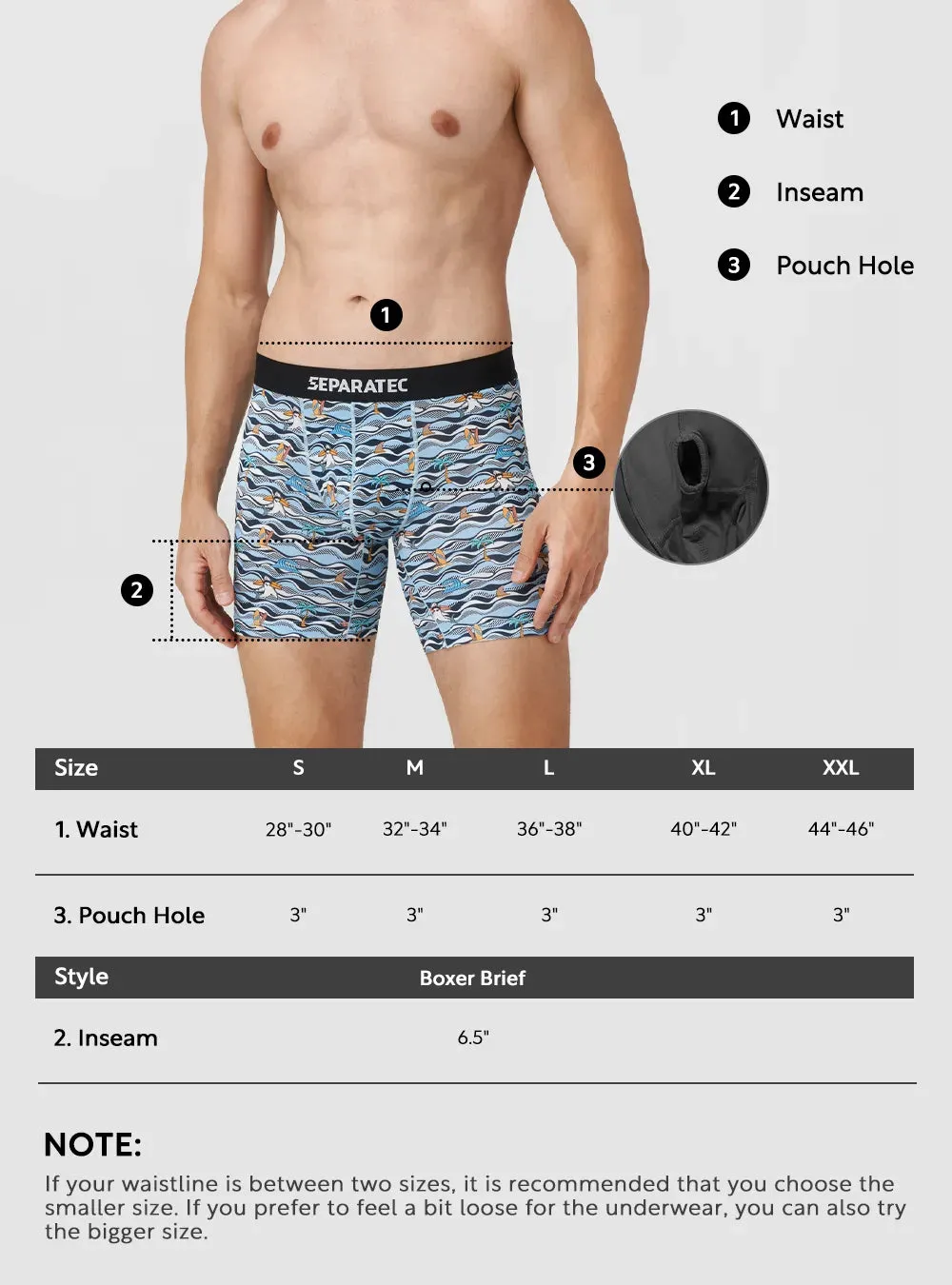 Shark and Lemon Printed Bamboo Rayon Boxer Briefs 3 Pack