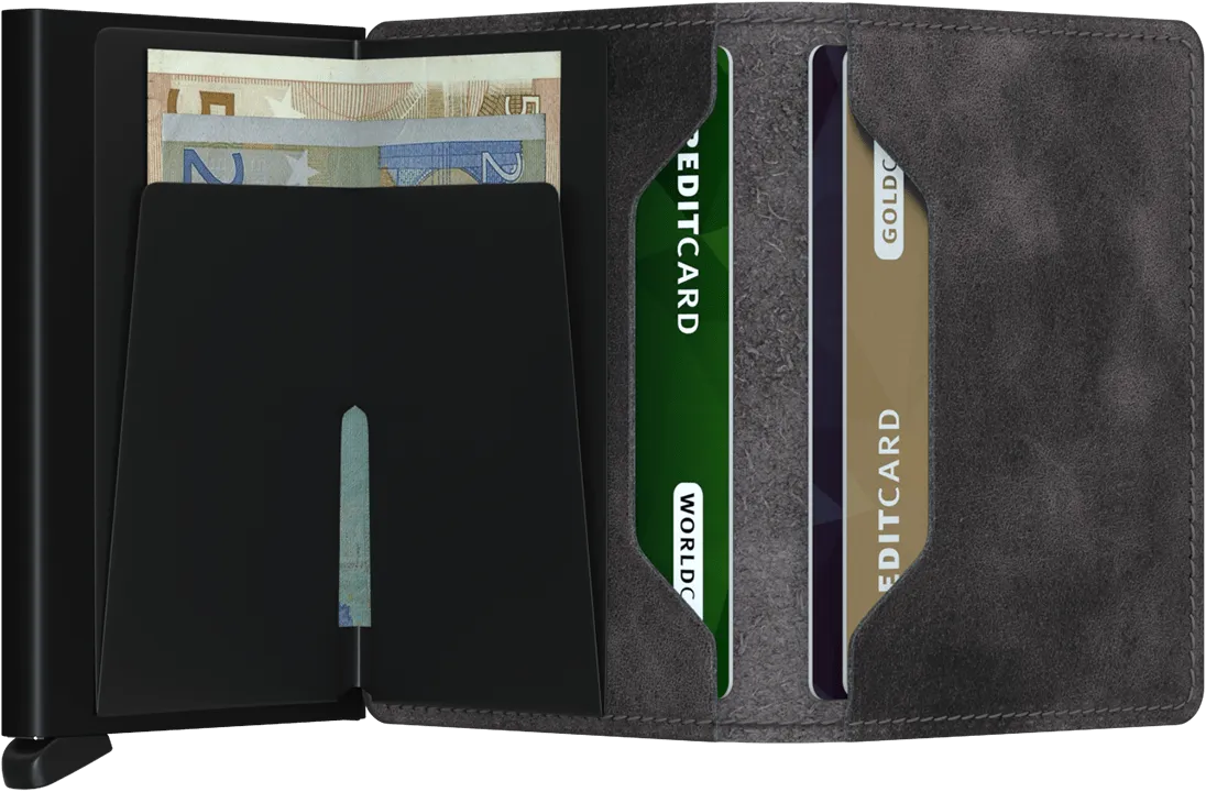 SLIMWALLET VINTAGE GREY-BLACK