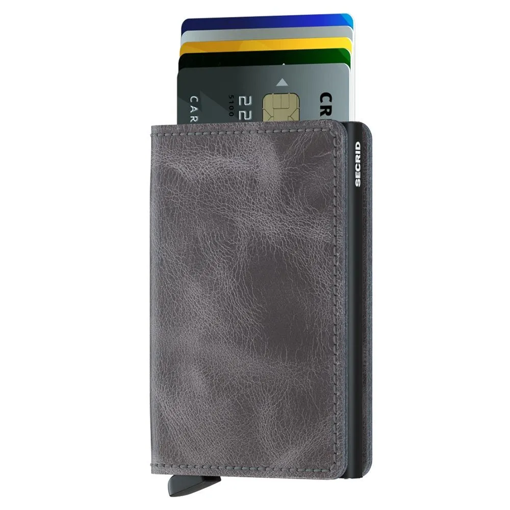 SLIMWALLET VINTAGE GREY-BLACK
