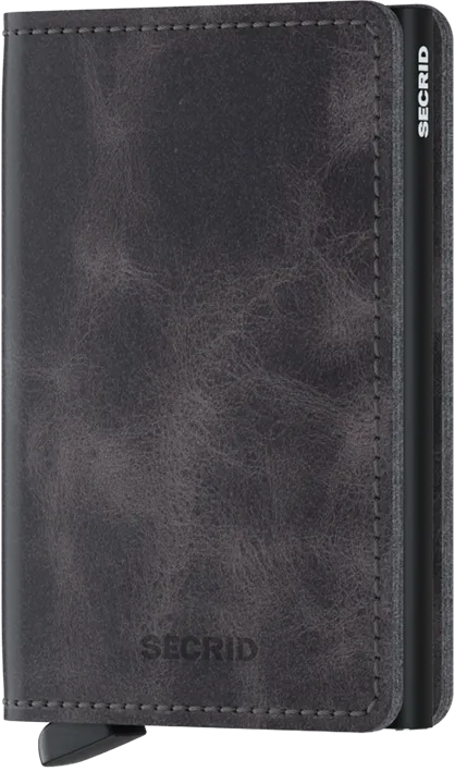 SLIMWALLET VINTAGE GREY-BLACK