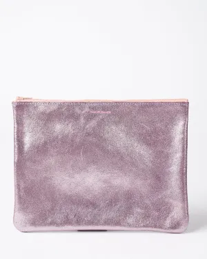 sparkle zip large - sparkle lavender with peach