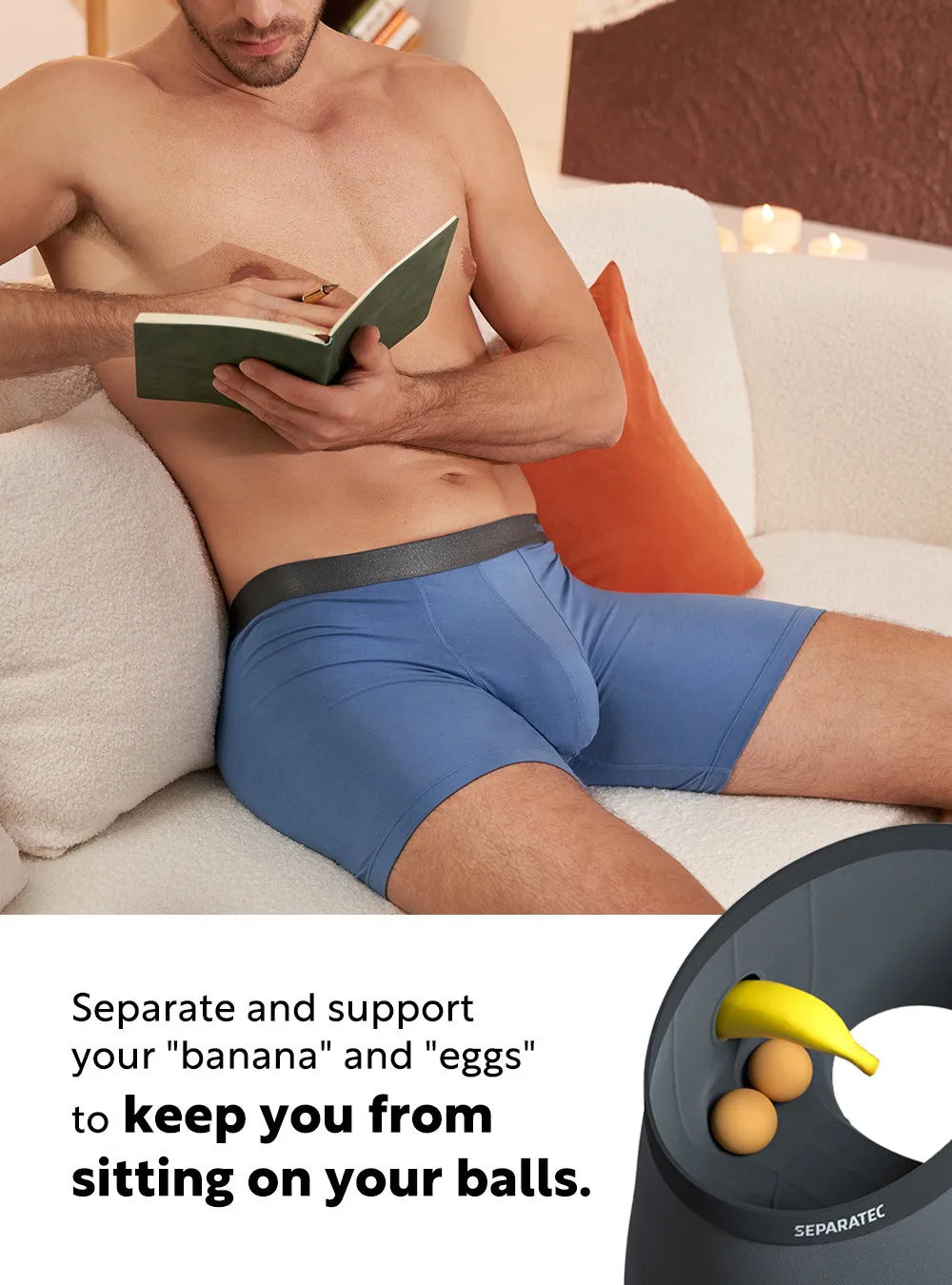 Stylish Classic Bamboo Rayon Boxer Briefs 3 Pack