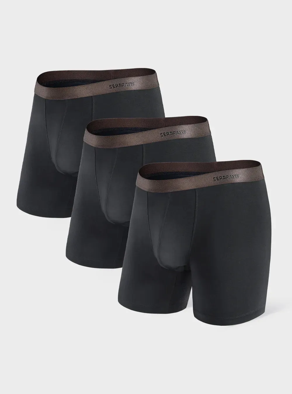 Stylish Classic Bamboo Rayon Boxer Briefs 3 Pack
