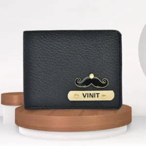 Stylish Personalized Men's Wallet - Black