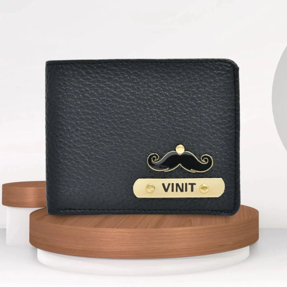 Stylish Personalized Men's Wallet - Black