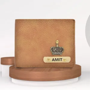 Stylish Personalized Men's Wallet - Tan