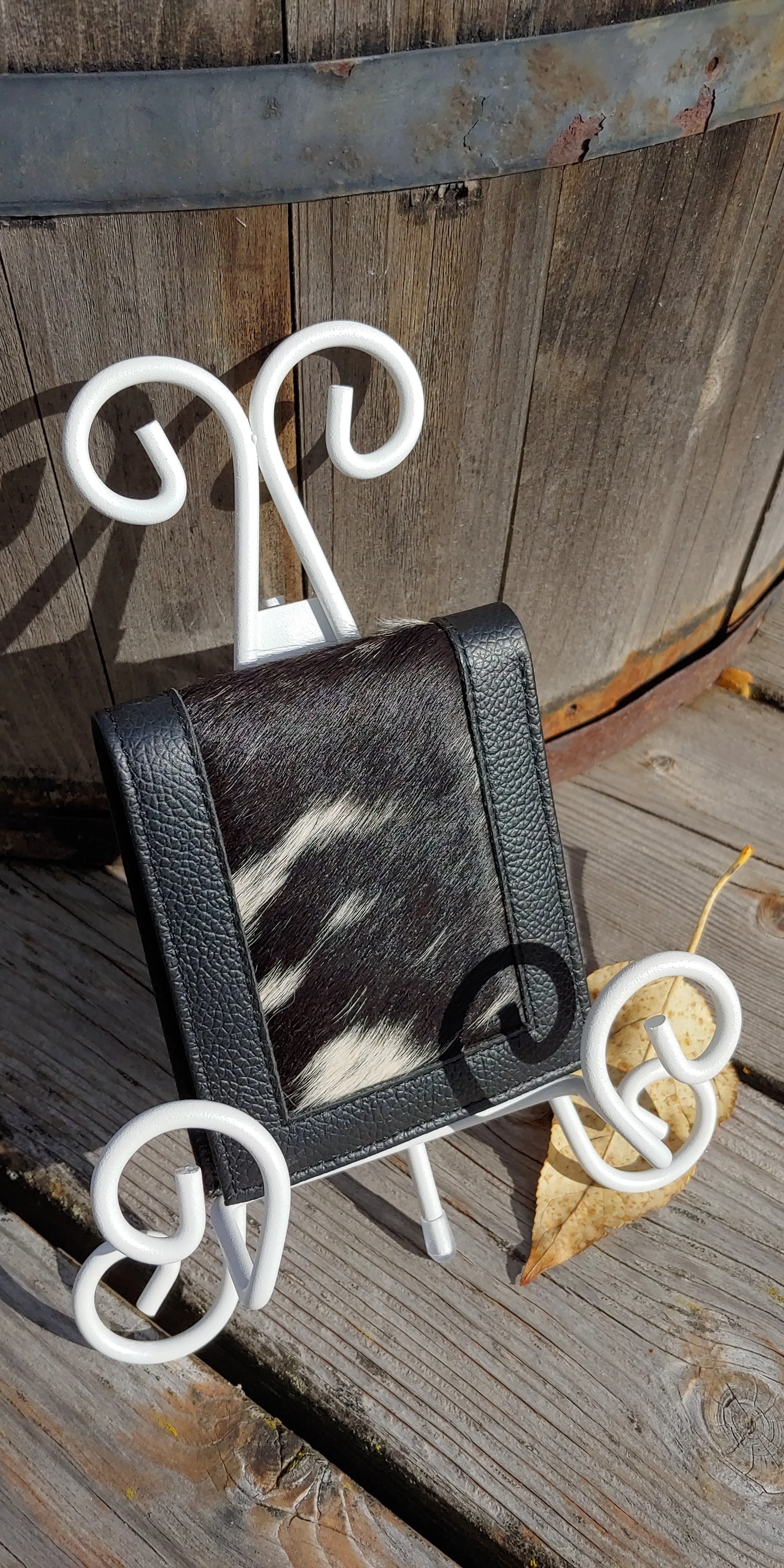 The “Autumn Birch” Genuine leather & cowhide hide-on Men's Wallet gift cowboy western
