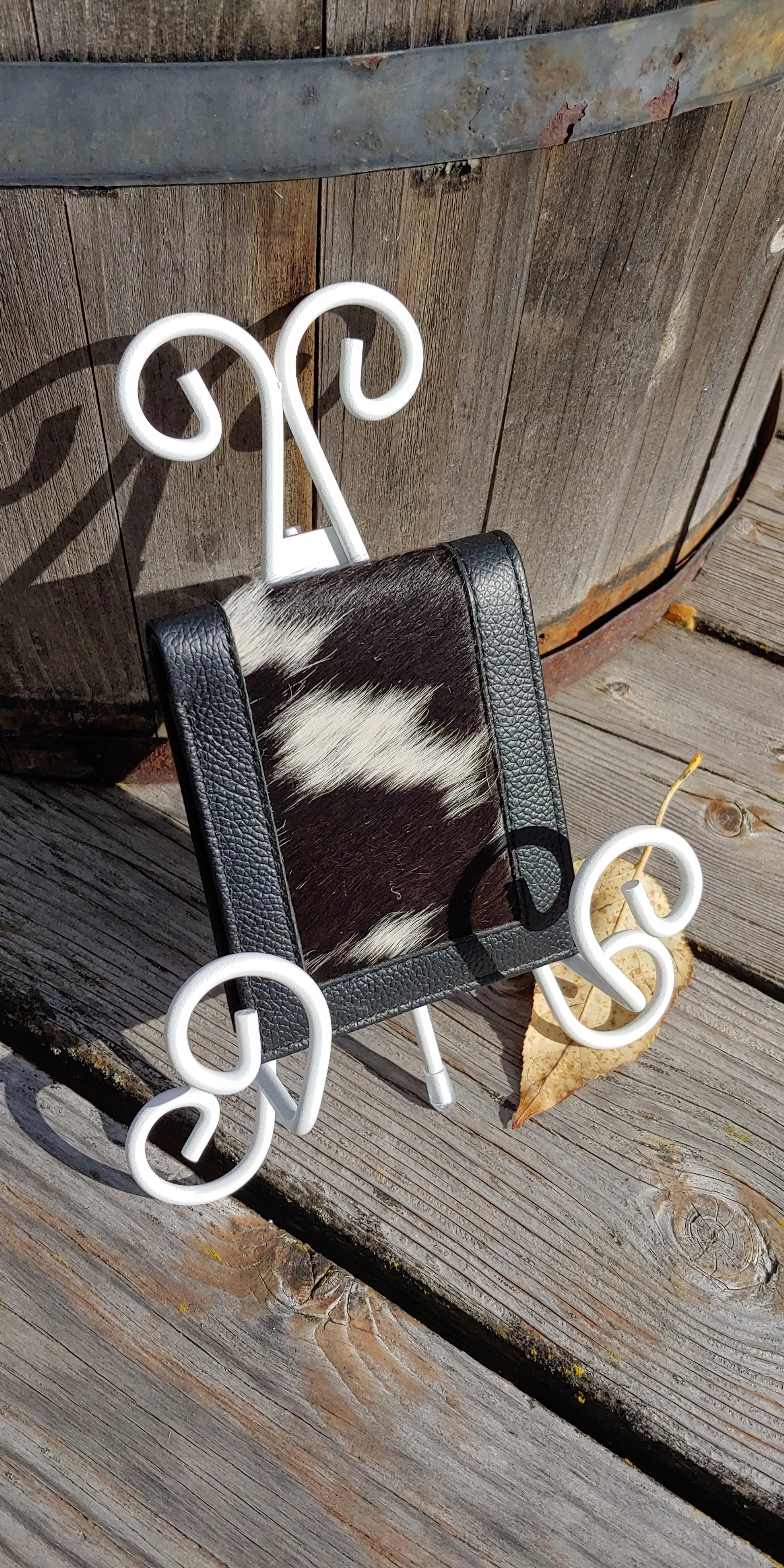 The “Autumn Birch” Genuine leather & cowhide hide-on Men's Wallet gift cowboy western