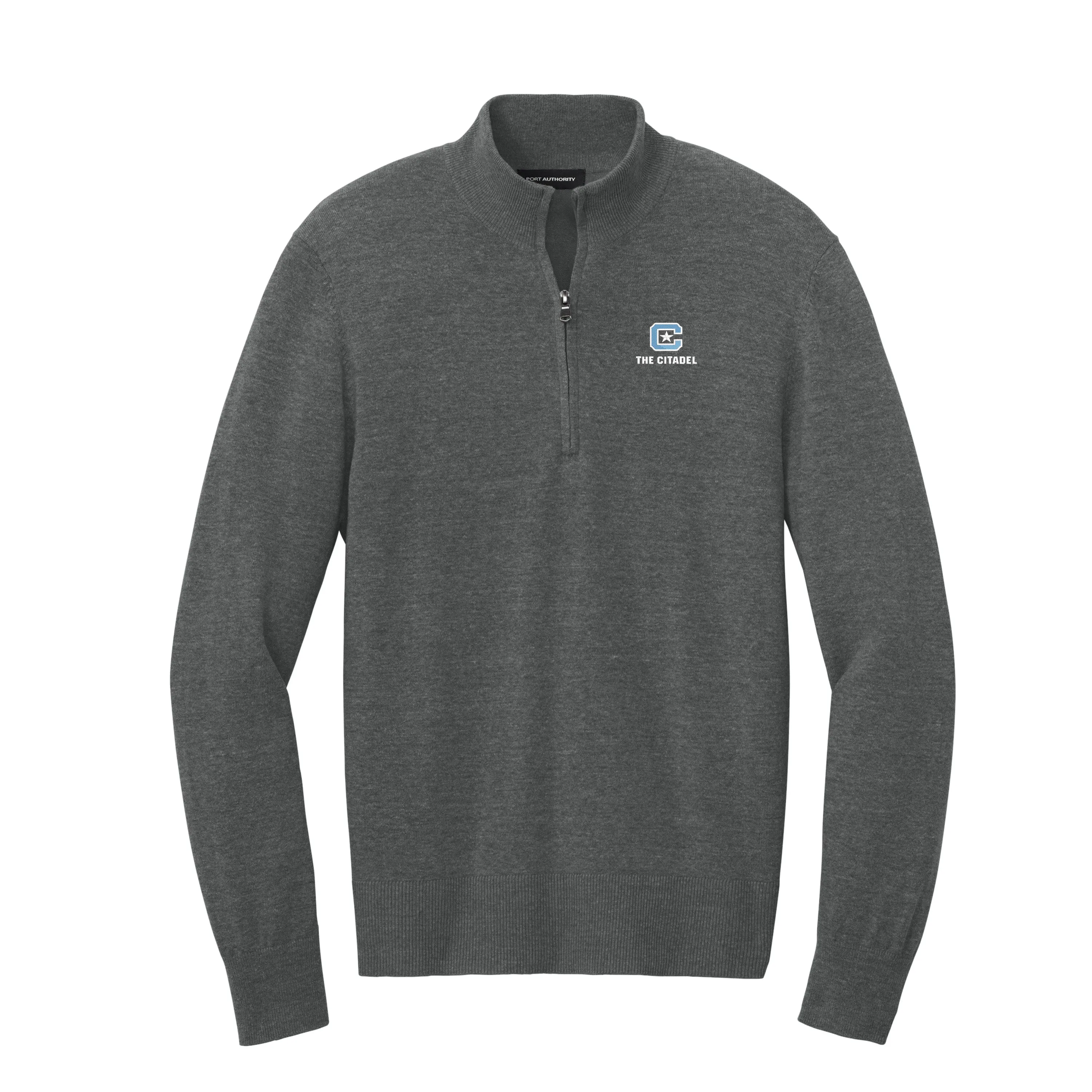 The Citadel, C Star, Port Authority® Easy Care 1/4-Zip Sweater