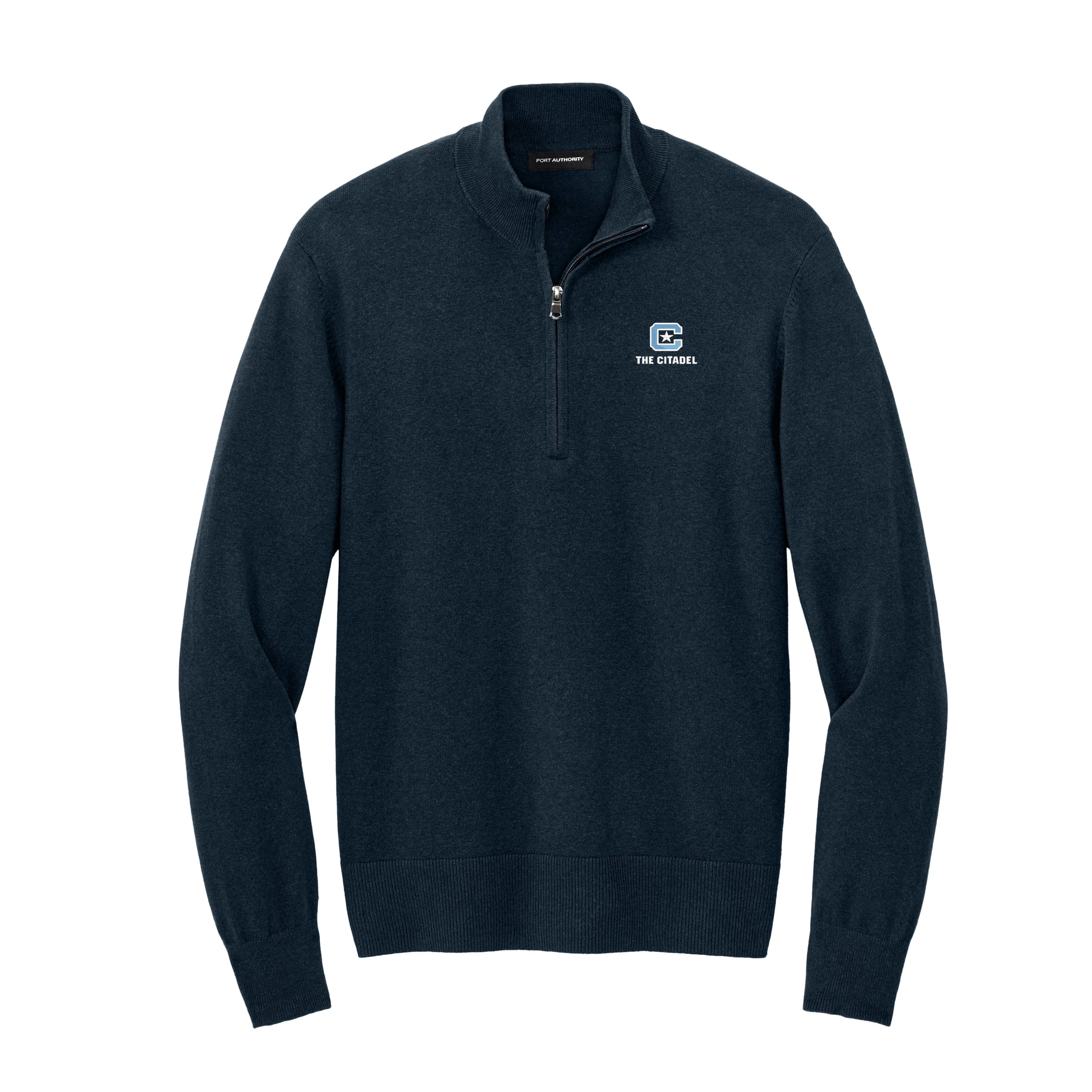 The Citadel, C Star, Port Authority® Easy Care 1/4-Zip Sweater