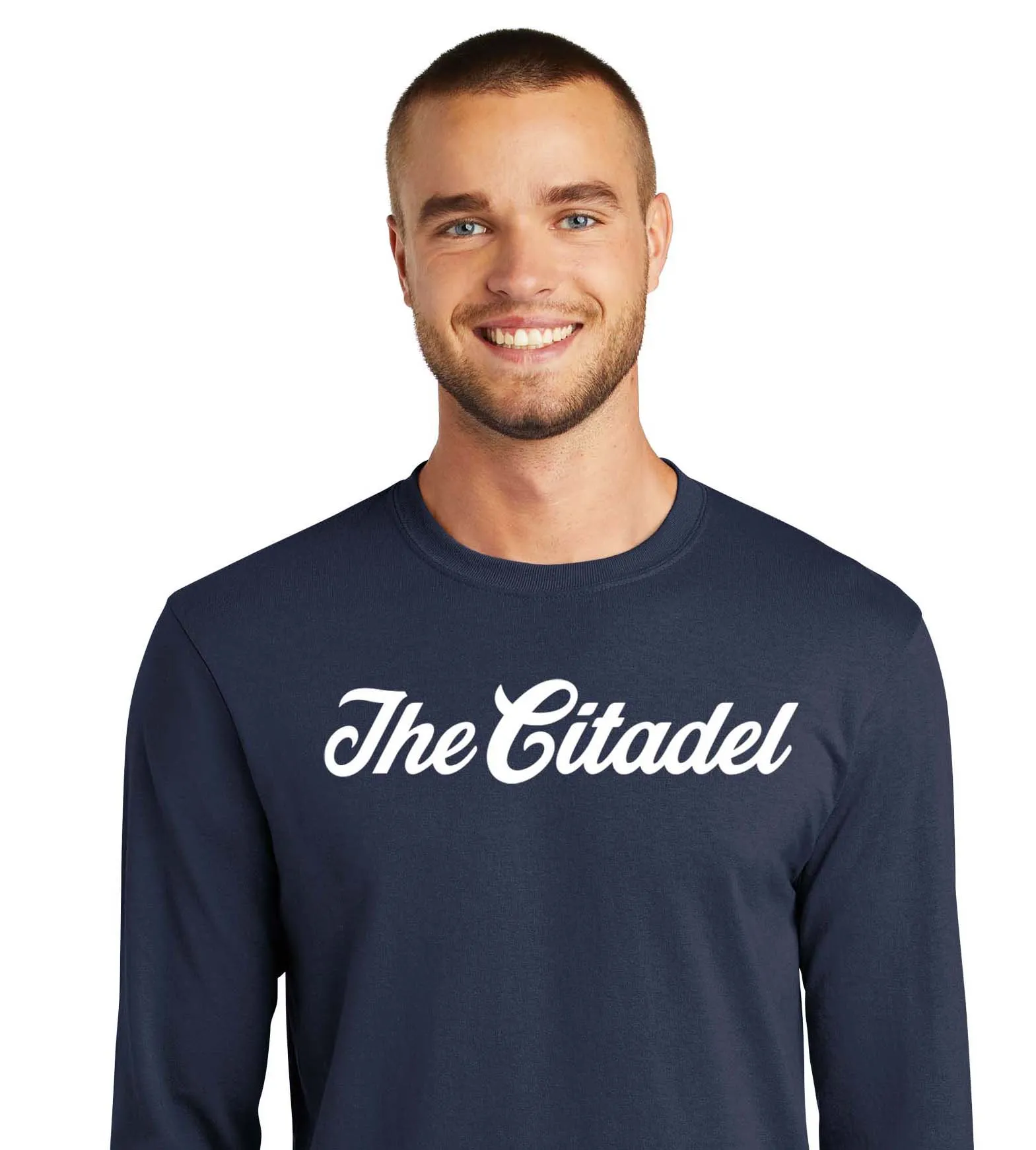 The Citadel Script Long Sleeve Core Blend Tee