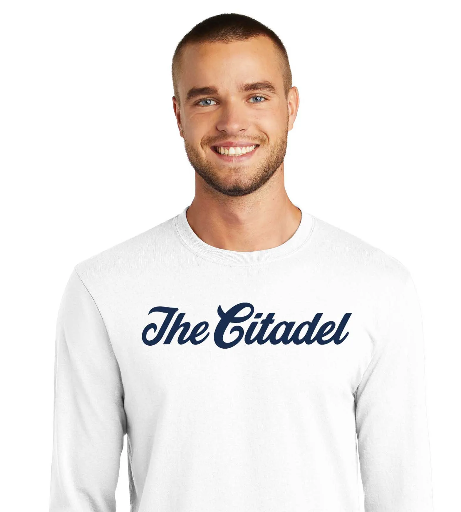 The Citadel Script Long Sleeve Core Blend Tee