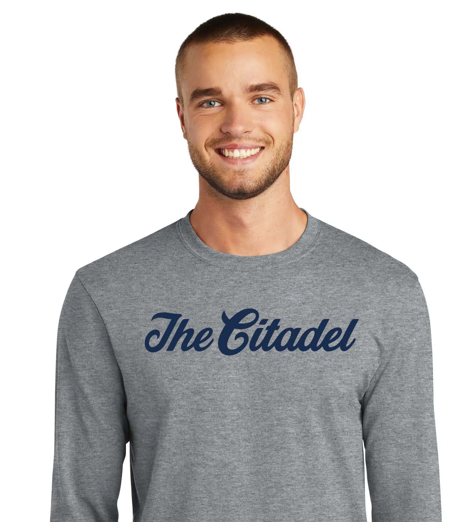 The Citadel Script Long Sleeve Core Blend Tee