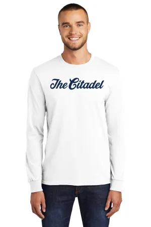 The Citadel Script Long Sleeve Core Blend Tee