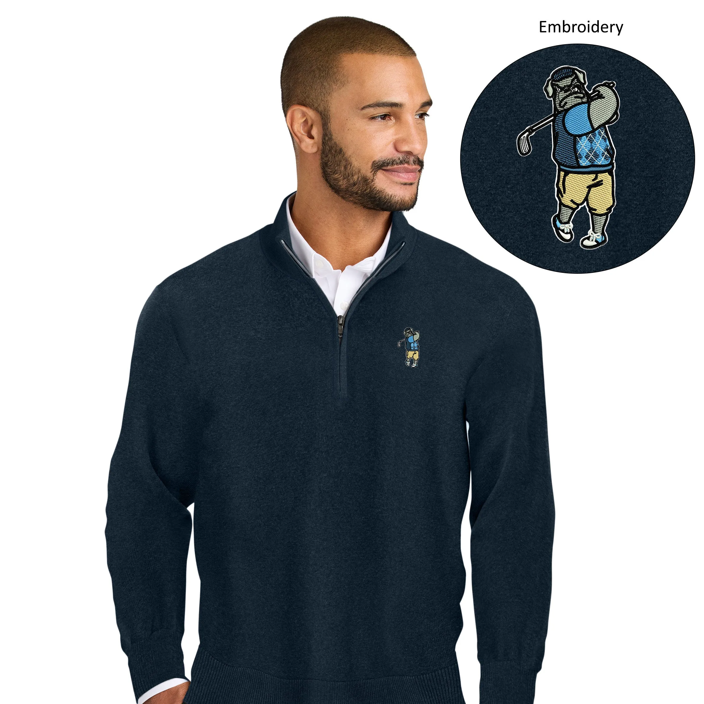 The Citadel, Spike The Golfer, Port Authority® Easy Care 1/4-Zip Sweater