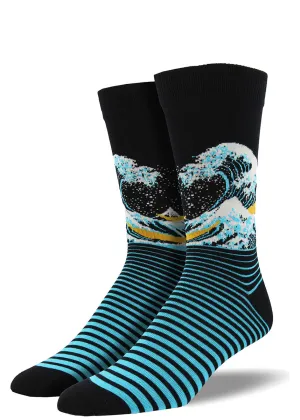 The Great Wave Off Kanagawa Bamboo Men's Socks