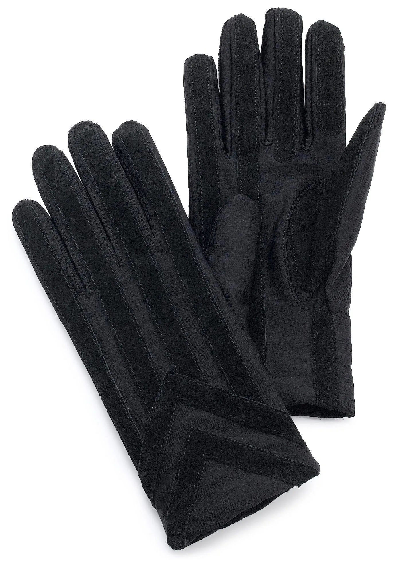 Totes Men's Spandex Glove With Suede Palm Strips
