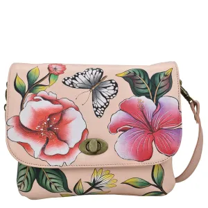 Triple Compartment Flap Crossbody - 8428