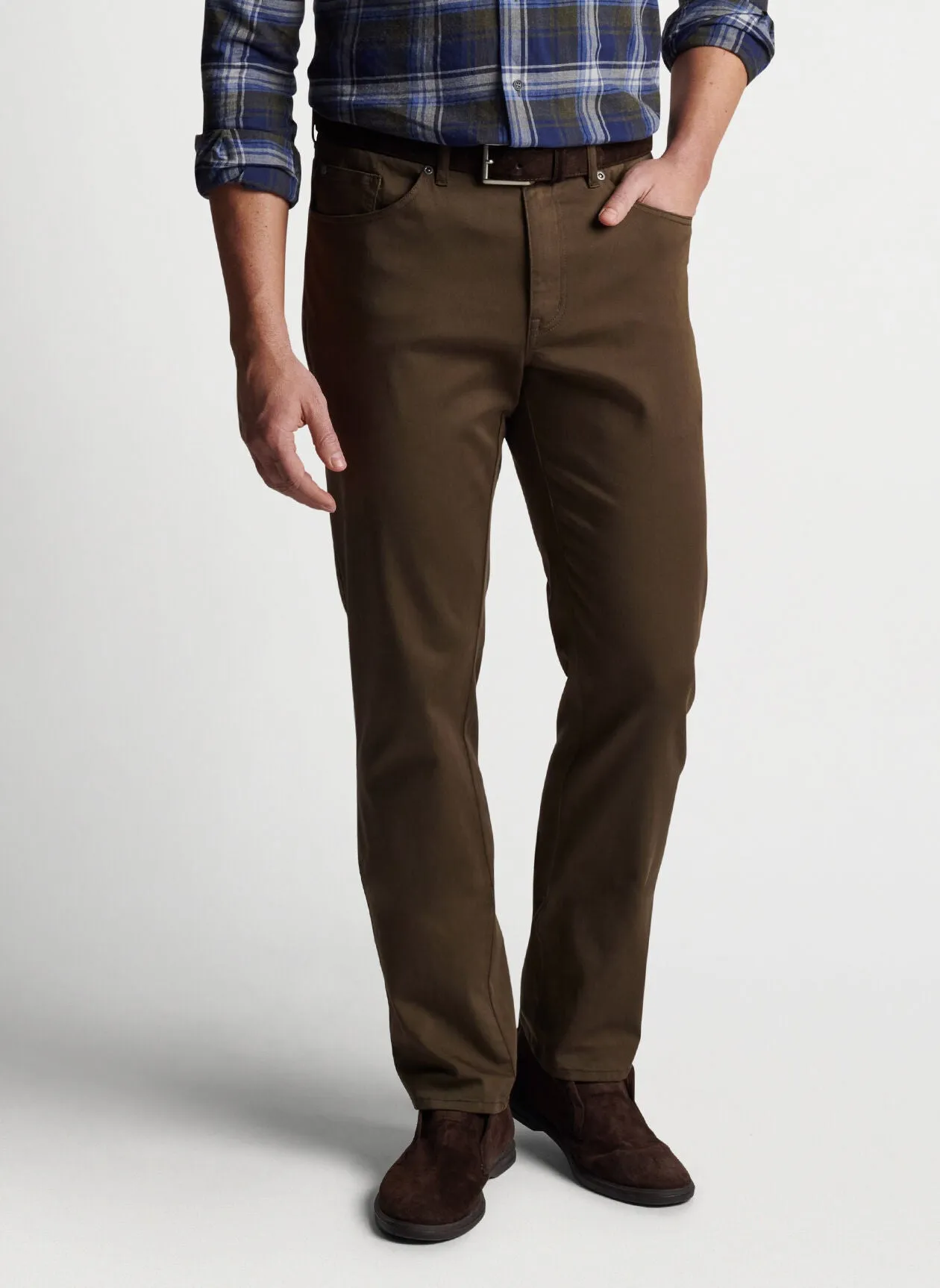 Ultimate Sateen Five Pocket Pant- Chestnut