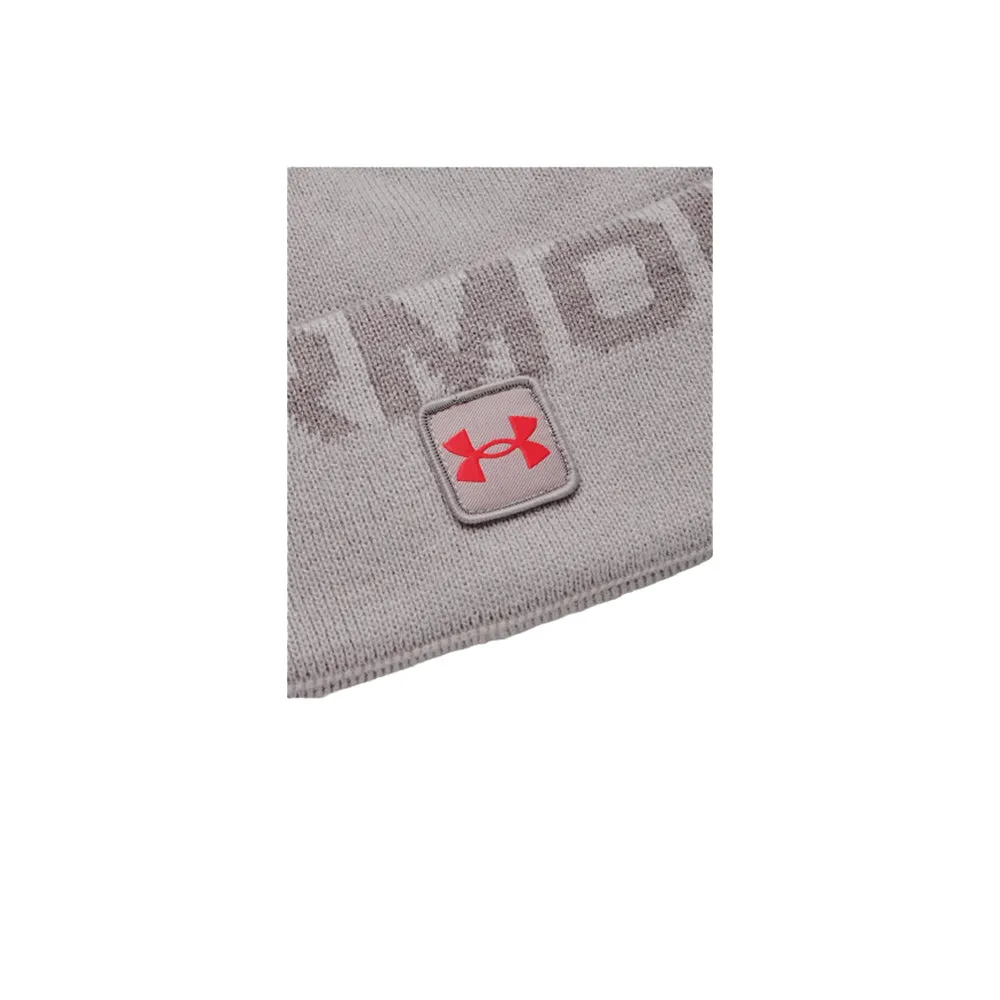 Under Armour - Men's Halftime Fleece Pom - Beanie - Ghost Gray/Tin