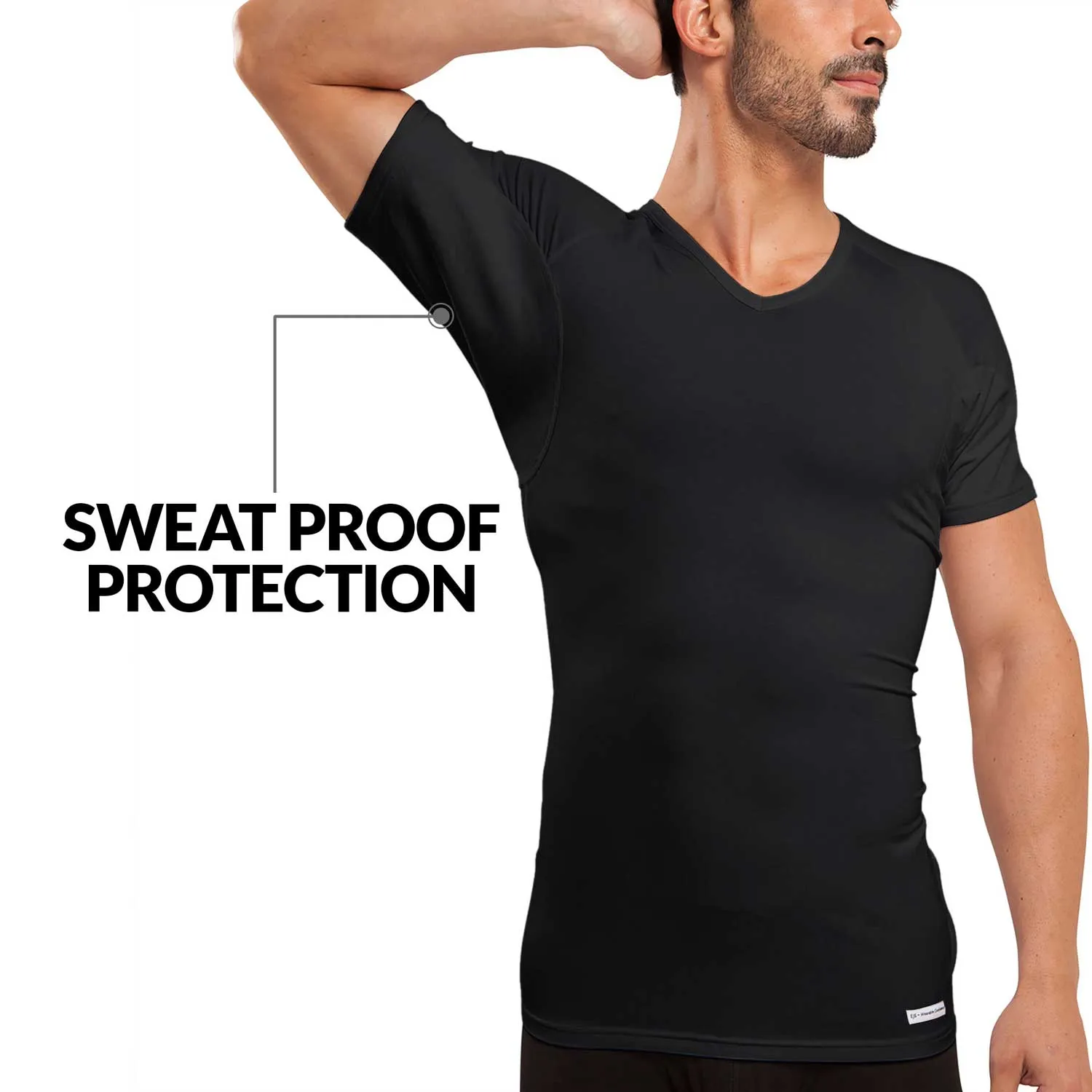 V-Neck Micro Modal Sweat Proof Undershirt For Men