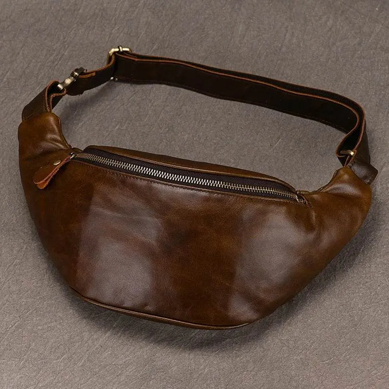 VacationGrabs Hands-Free Leather Fanny Pack for Travel