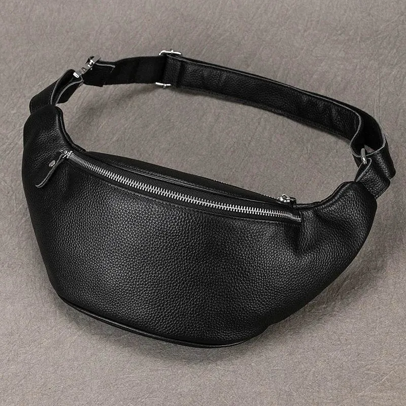 VacationGrabs Hands-Free Leather Fanny Pack for Travel