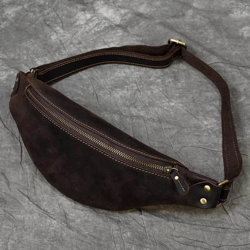 VacationGrabs Hands-Free Leather Fanny Pack for Travel