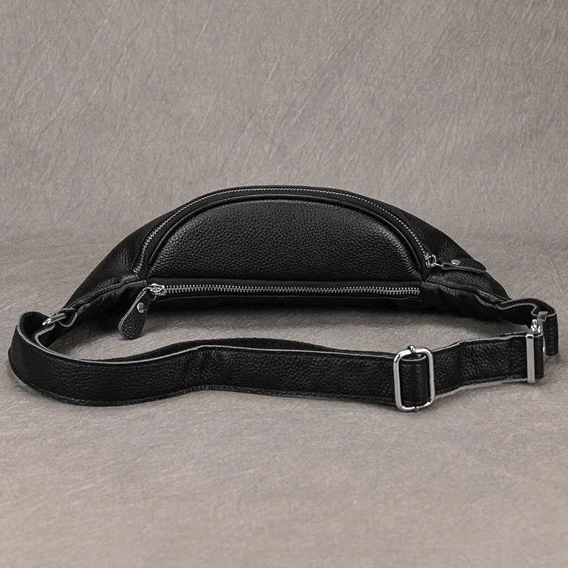 VacationGrabs Hands-Free Leather Fanny Pack for Travel