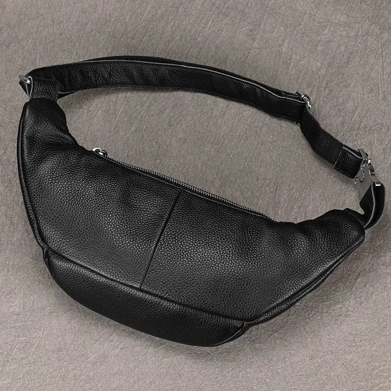 VacationGrabs Hands-Free Leather Fanny Pack for Travel