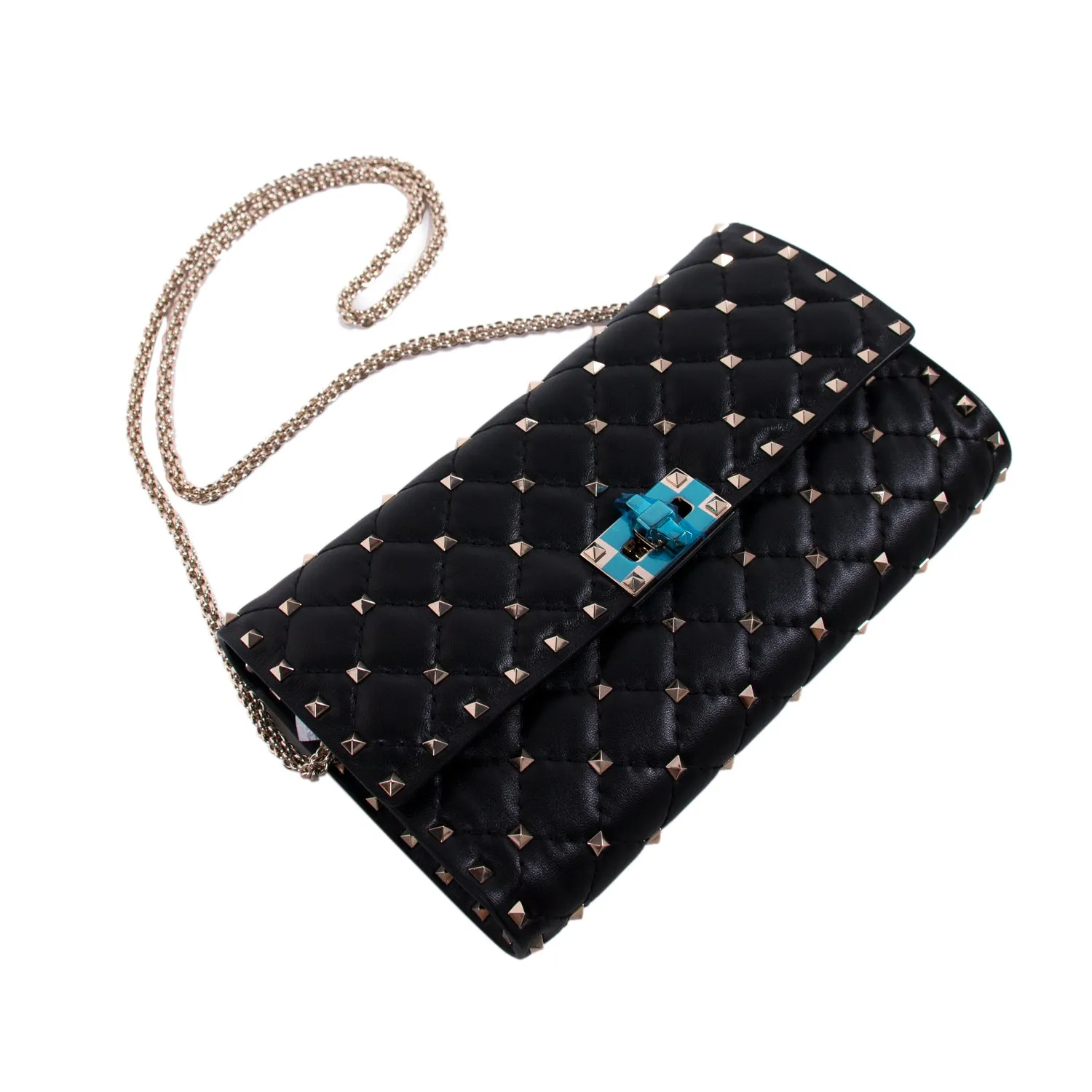 Valentino Rockstud Spike Wallet on Chain