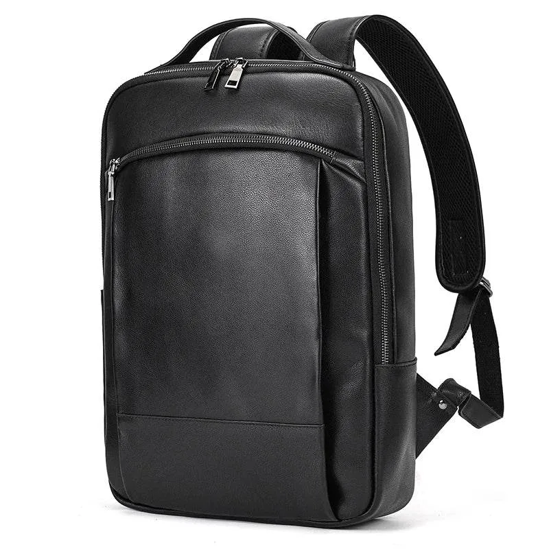 Vintage Men's Crazy Horse Leather Backpack Travel Rucksack Bag