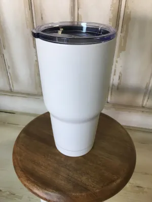 White 30 oz Our Cups
