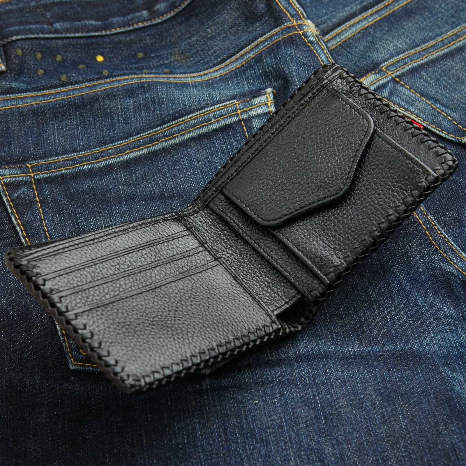 White Stingray Skin Mens Biker Wallet