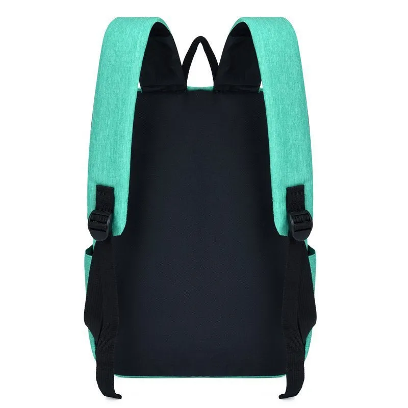 Women's & Men's & Simple Black Easy Storage Shopping Backpacks
