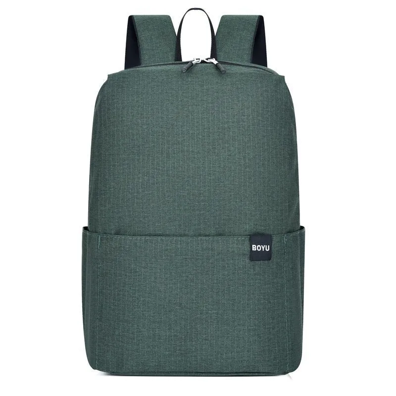 Women's & Men's & Simple Black Easy Storage Shopping Backpacks